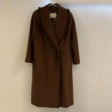 [ 캐시미어 100% ] EMBA 롱 코트 브라운