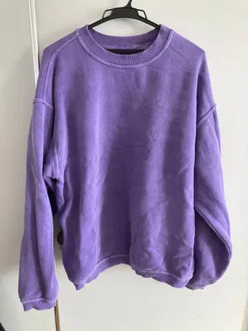 파스텔 퍼플 맨투맨 레어! 100% 코튼 두꺼운 원단 러시아제