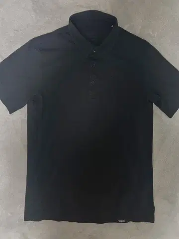 24년 봄 모델 patagonia 피케 셔츠 블랙 XS