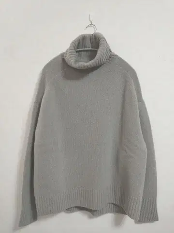 IENA AQUA 하이넥 와이드 풀오버 그레이