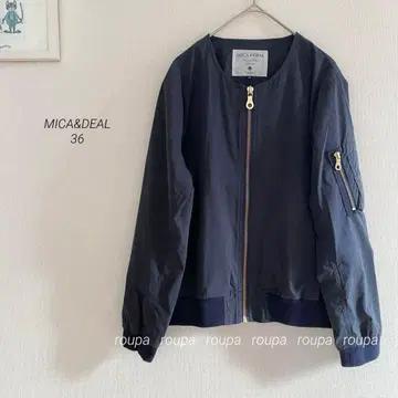 MICA&DEAL 노카라 백 프릴 블루종 네이비 a020