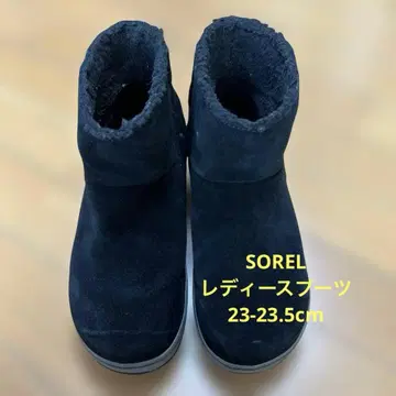 SOREL 그레이시 숏 스노우 부츠 23-23.5cm 블랙