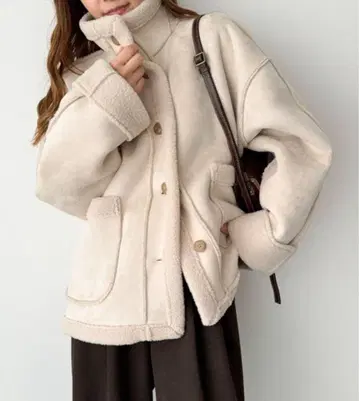 El mar 페이크 무스탕 자켓