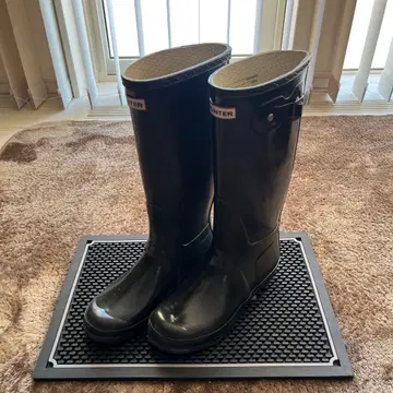 HUNTER 블랙 롱 부츠