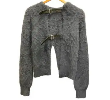 jouetie 샤기 벨트 가디건 쥬에티 그레이