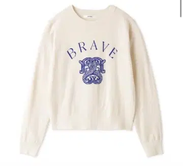 SNIDEL 스나이델 모티브 자카드 니트 풀오버 아이보리