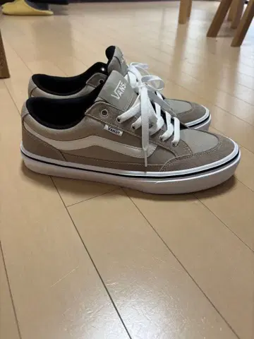 VANS 베이지 스웨이드 V3830SC 로우컷 스니커즈