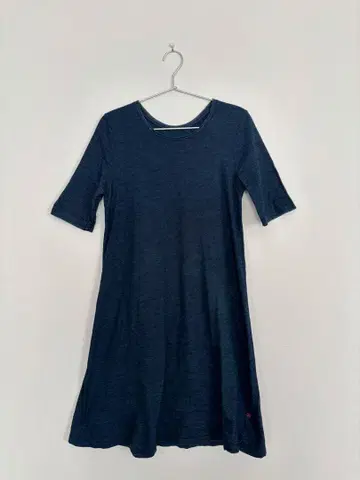 45rpm 인디고 반팔 원피스