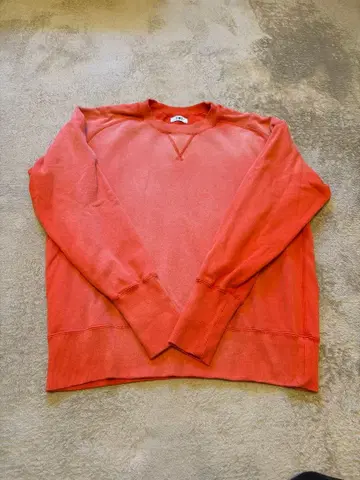 TMT 오렌지 기모 맨투맨 트레이닝복