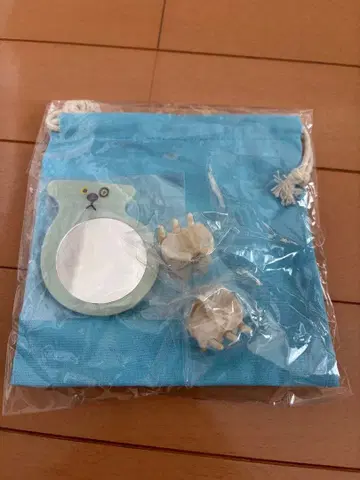 새상품 미사용 TRESSE 고양이형 클립 핸드미러 세트 복조리