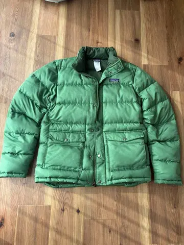 patagonia 남성용 S 그린 다운 자켓