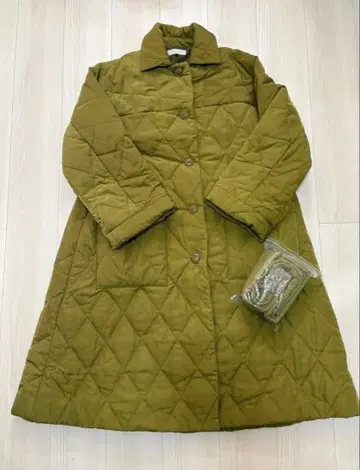 MOUSSY M_ 퀼팅 롱 코트 새상품급