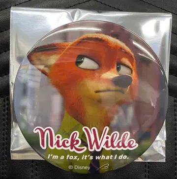 레어 주토피아 캔뱃지 닉 100mm 스탠드 포함 시크릿