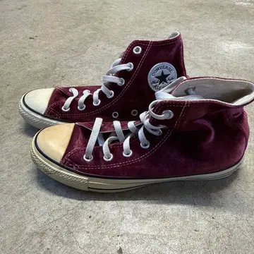 올스타 버건디 스니커즈 23cm 컨버스