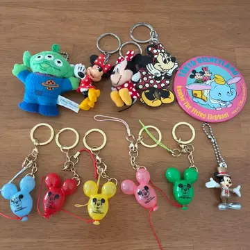 도쿄 디즈니 리조트 키링 세트 벌룬 스트랩 캔뱃지