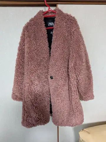 ZARA 보아 롱 코트 브라운