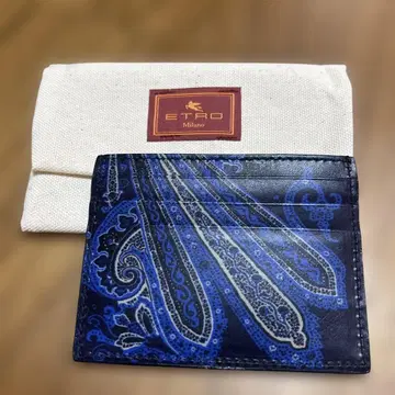 ETRO 페이즐리 무늬 카드 케이스
