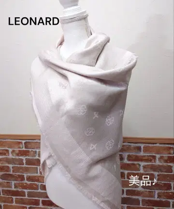 [ LEONARD ] 대형 숄 스카프 LEONARD 로고 새상품급
