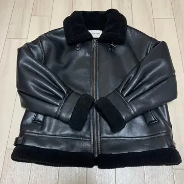 [ Ray BEAMS ] 페이크 무스탕 보머 블루종