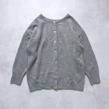 레리움 라무 나일론 천축 편직 가디건 그레이 2way 2023