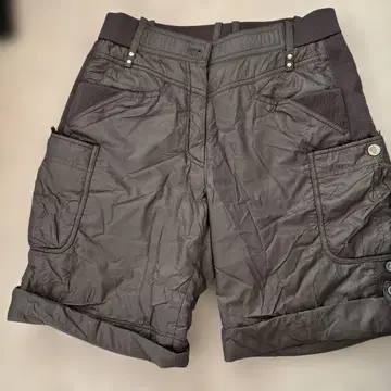 아다바트 블랙 퀼팅 숏팬츠