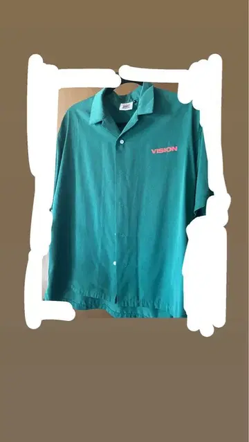 VISION 스트릿웨어 반팔 셔츠 그린