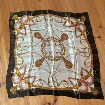 실크 100% 장식적 디자인 스카프 M