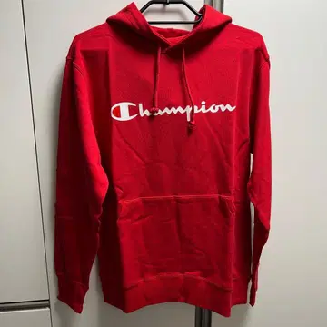 Champion 레드 후드티 후드 부착 빨간색 XL 사이즈