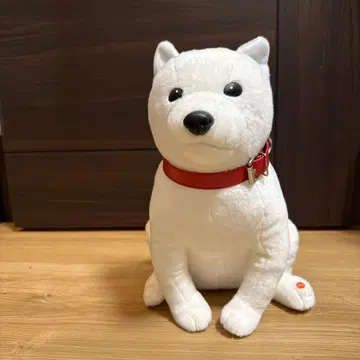 소프트뱅크 하얀 강아지 봉제 인형