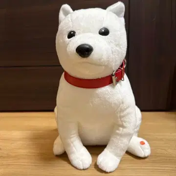 소프트뱅크 하얀 강아지 봉제 인형