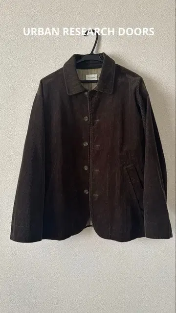 URBAN RESEARCH DOORS 브라운 코듀로이 자켓