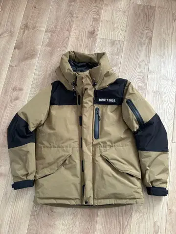 Schott Bros. 다운 자켓 L 사이즈 베이지/블랙