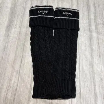 [ 새상품급 ] 캘러웨이 케이블 니트 편직 니트 플리스 레그 워머