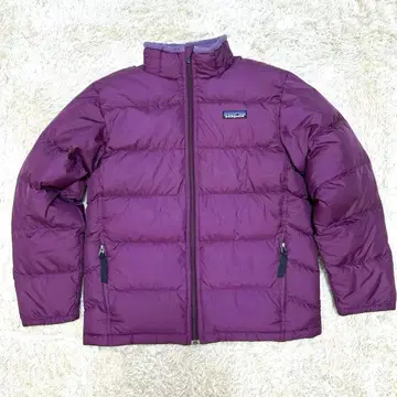 [세탁 가능] 파타고니아 다운 자켓 퍼플 S 상당 구스 다운 두툼함