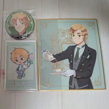 헤타리아 영국 캔뱃지 색지 사진풍 카드