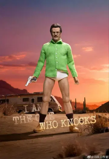 미사용 새상품 1/12 월터 화이트 액션 피규어