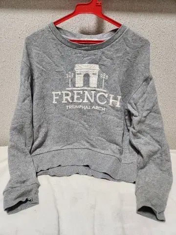 BEANS 그레이 프렌치 트라이엄프 아치 트레이닝복