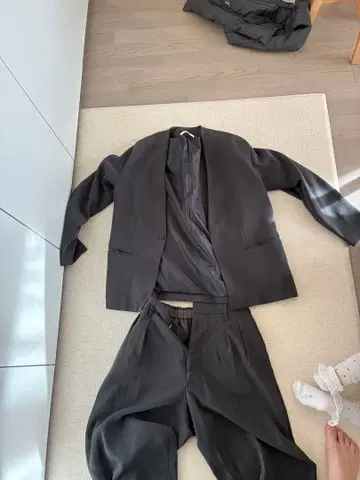 WYM 그레이 캐주얼 수트 셋업 S