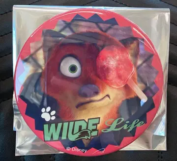 레어 주토피아 캔뱃지 닉 100mm 빅 사이즈 스탠드 포함