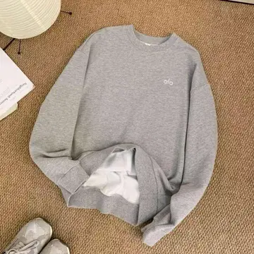 alo 그레이 맨투맨 트레이닝복