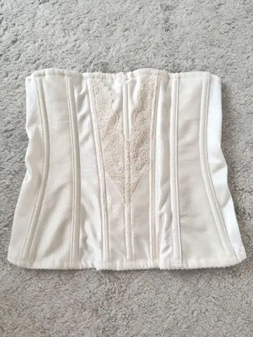 아이보리 자수 브라이덜 이너 코르셋