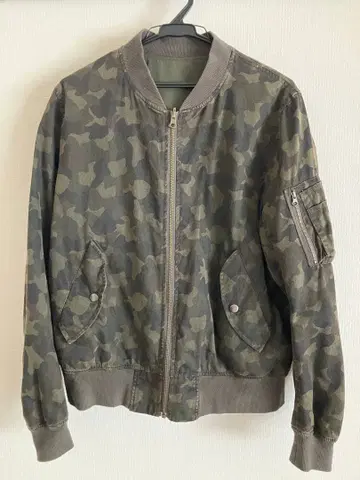 리버서블 MA-1 블루종 카모플라주 카모플라쥬 올리브 M 상당