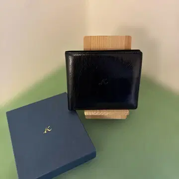 키타무라 이단 접이식 지갑 블랙