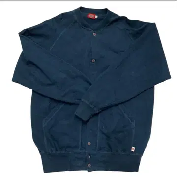Dickies 디키즈 맨투맨 가디건 네이비 버튼 포함 L