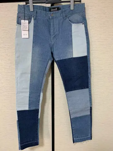 CavariA 패치워크 스키니 데님