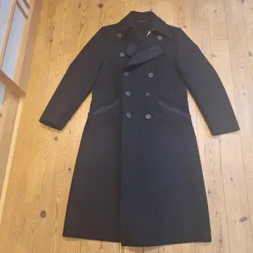 폴 스미스 블랙 더블 브레스트 트렌치코트