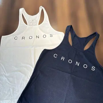 CRONOS 탱크탑 M 사이즈 화이트 네이비
