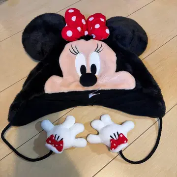 미니 마우스 플리스 모자 귀 포함