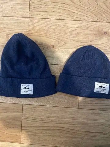 네이비 비니 2개 세트 14+ 커플 코디