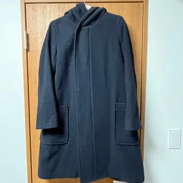 zucca 후드 부착 네이비 울 코트 사이즈 M 표기
